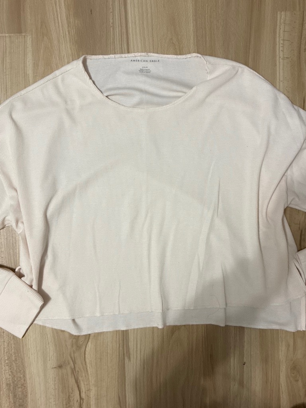 American Eagle Long Sleeve Light Pink Sweater Size Large